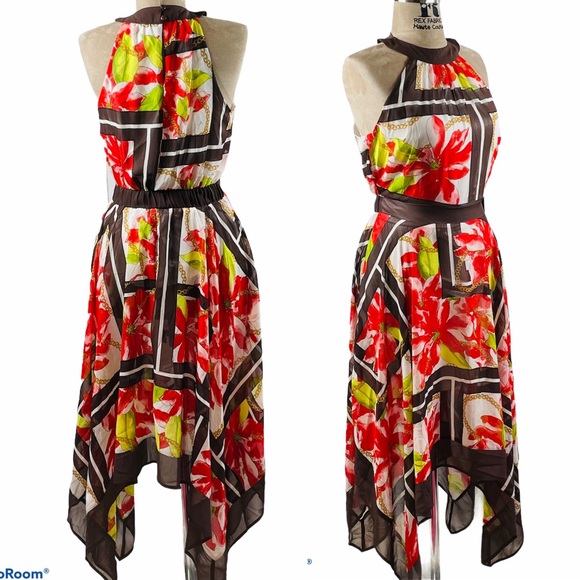 NWT New York & Company Printed Dress - Picture 4 of 8